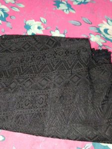 Party laser cut women black top