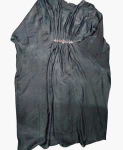 Elegant Dubai Kaftan Gray Abaya, Burqua