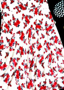 Floral Cowl Neck Dress