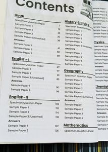 ICSE CLASS 10 SAMPLE AND SPECIMEN QUESTIONS PAPER
