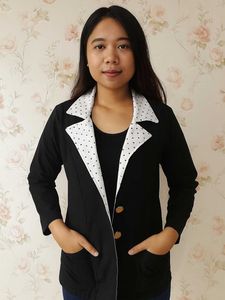 Beautiful Black And White Coat For Women 🖤