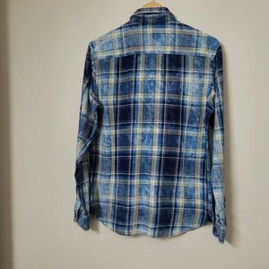 US POLO Assn CHEQUERED INDIGO DENIM SHIRT