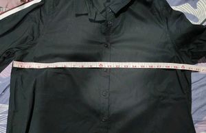 Oversized Black Casual Shirt