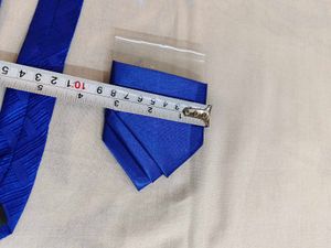 royal Blue Tie,bow,Pocket Square &amp; Cufflinks Combo
