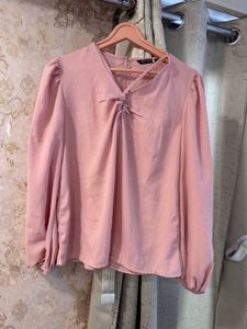 Pink Knot-Front Top, Bust- 34/32