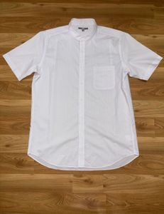 Uniqlo White Checked Shirt