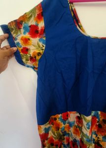 Floral Print Anarkali kurta