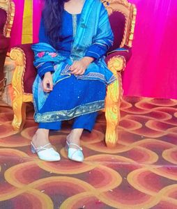 Elegant Blue Pakistani Suit