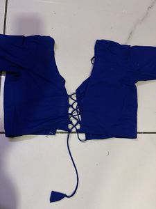 Blue Patterned Skirt