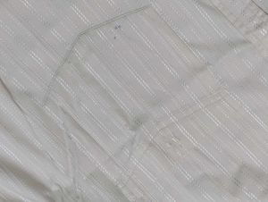 Mens Cream Striped Shirt