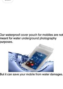 Waterproof Phone Pouches New With Tag