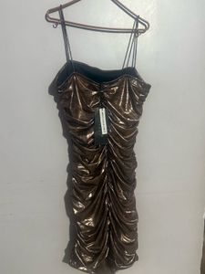 Metallic Mini Dress