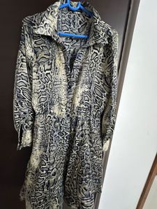 Snakeskin Print Mini Dress