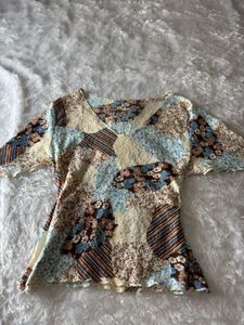 Floral V-Neck Top