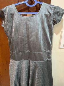 Ethnic Grey Maxi Dress