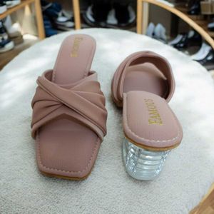 Women&#39;s Fancy Transparent Heels Footwear