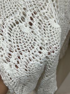 White Crochet Top High Quality Handmade