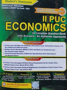 II PUC Economics Question Bank