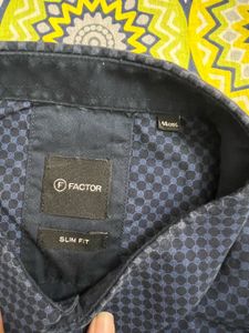 Navy Blue Cotton Shirt