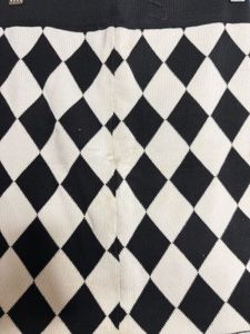 Chic Black &amp; White Mini Skirt from bangkok