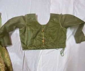 Olive Green Embellished Lehenga Set