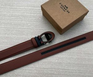 COACH MENS PREMIUM AUTO LOCK BELT WITH BOX