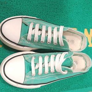 Green Platform Sneakers