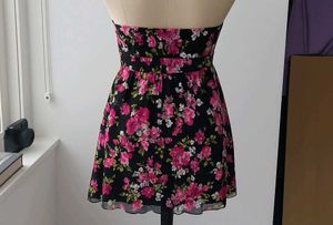 Floral Strapless Mini Dress