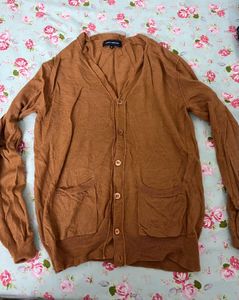 Brown Knit Cardigan