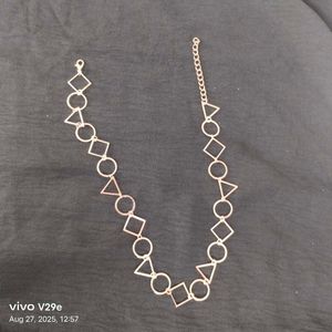 Geometric Chain Necklace