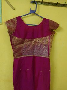 Stitched Top From Silk Saree