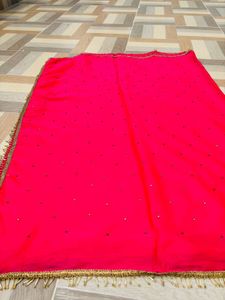Pink Embellished Dupatta