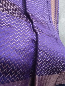 Elegant Purple Saree xxl blouse