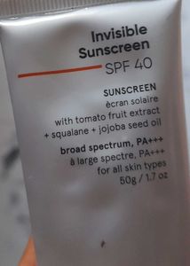 Minimalist Invisible Sunscreen SPF 40 - 1.7oz