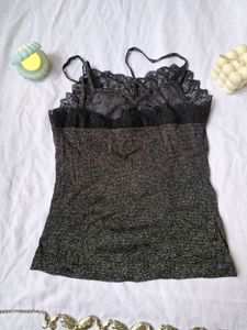 Sparkly Black Cami Top