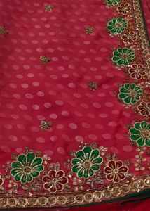 Work Saree With Blouse