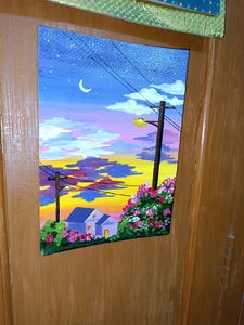 Acrylic Colour Nature Painting On 300 GSM paper