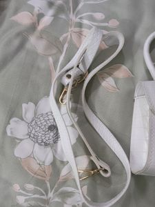 Cute White Sling Bag