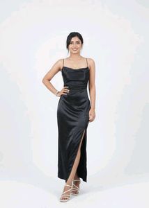 Elegant Black Slip Dress
