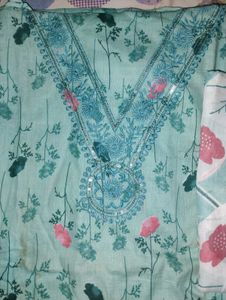 Aqua Floral 3-Piece Suit