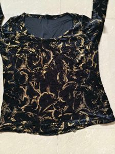 Black Velvet Top