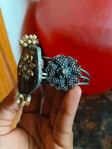 Stone Oxidised Bracelet