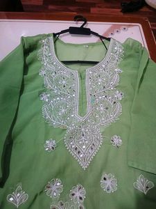 New Chikankari Kurti