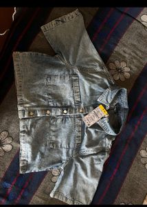Denim Crop Shirt