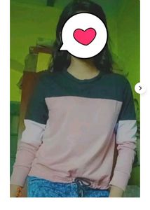 Color Block Crop Sweatshirt