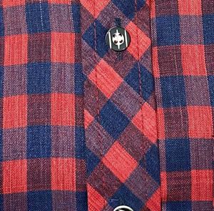 Red &amp; Navy Checkered Shirt