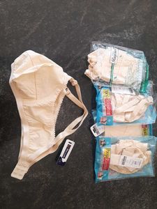 Set Of 5 Cotton Bras(34/A)