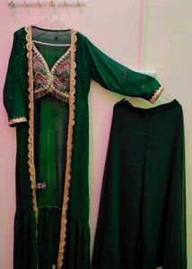 Plazo Shrug With Blouse