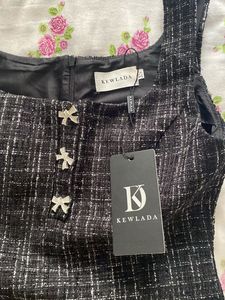 Price Drop❣️Black Mini Tweed Dress