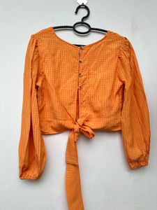 Orange Cropped Top